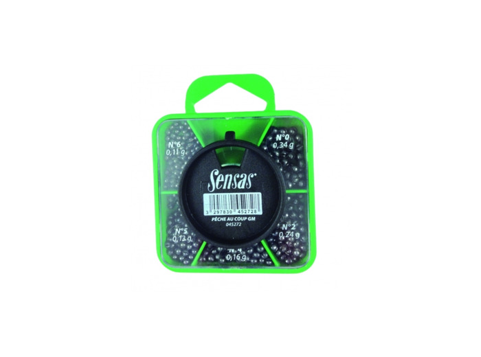 Lot de 3 boites de plombs SENSAS - Sport & Plein air
