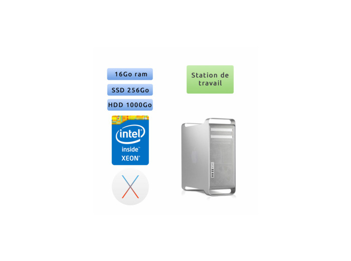 A1186 EMC 2180 Mac Pro (Early 2008) - 512 GB SSD - 1.5 To HDD 【OS 