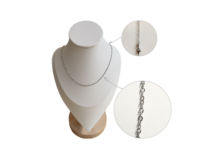 Collier en Acier inoxydable 60cm - maille 1.8mm