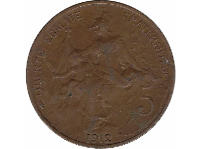 FRANCE 5 CENTIMES DUPUIS 1912 TTB