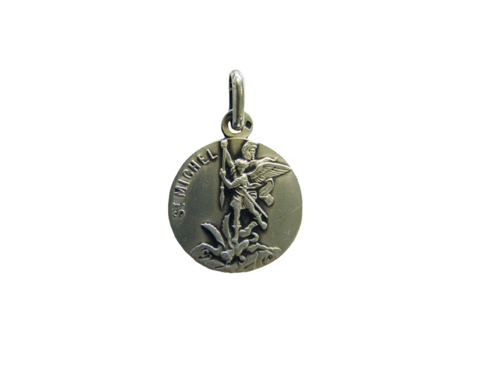 Médaille 23mm en Argent 925 - SAINT MICHEL