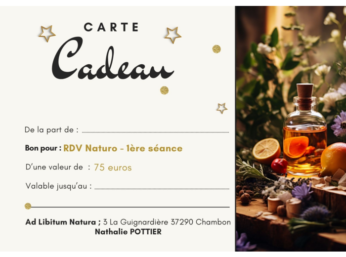 Bon cadeau pour une séance de Naturopathie