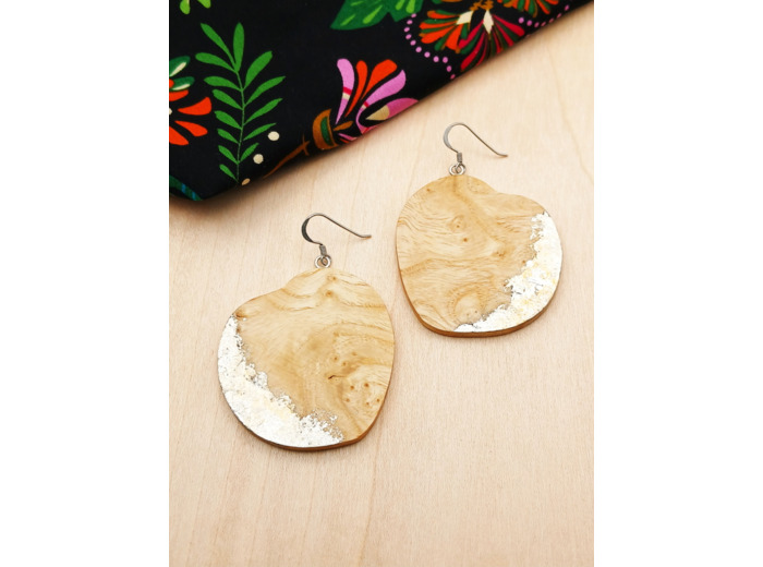 BOUCLES D'OREILLES Argent Rhodié 925/1000