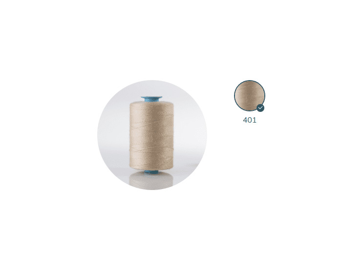 ZX 75-401 SANTA FE FIL À COUDRE 100% POLYESTER TRÈS RÉSISTANT bobine 1000m