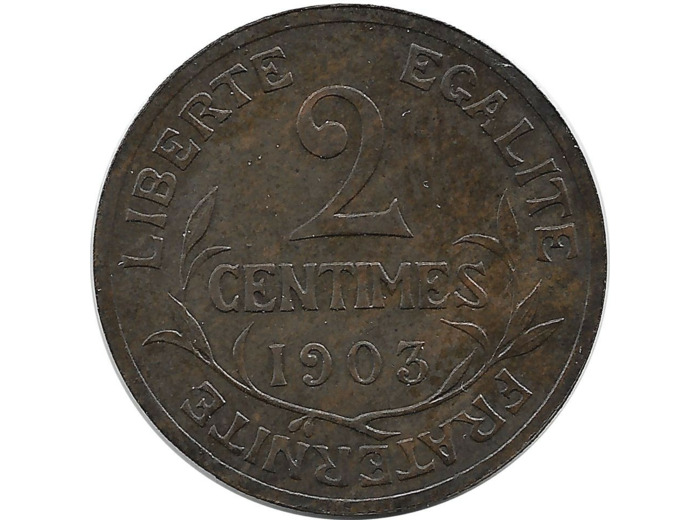 FRANCE 2 CENTIMES DUPUIS 1903 TTB