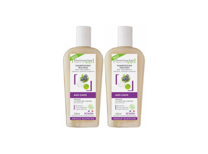 Lot de 2 Shampoings traitant anti chute Bio Capilargil 2 x 250ml
