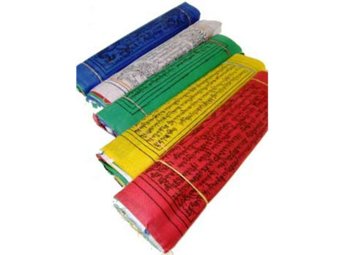 Drapeaux de prière tibétains fil de 10