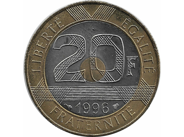 FRANCE 20 FRANCS MONT ST MICHEL 1996 SUP
