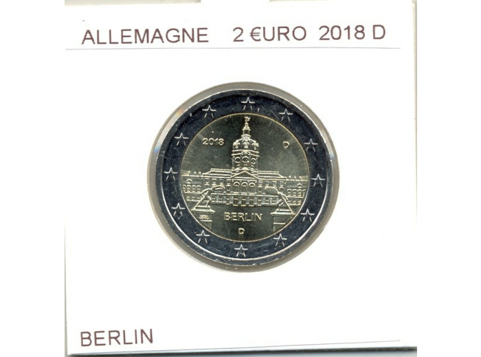 ALLEMAGNE 2018 D  2 EURO COMMEMORATIVE BERLIN SUP