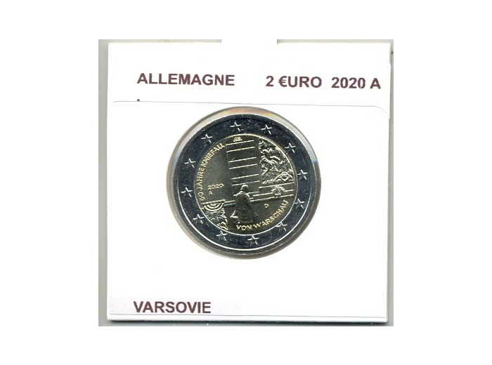 ALLEMAGNE 2020 A 2 EURO COMMEMORATIVE VARSOVIE SUP