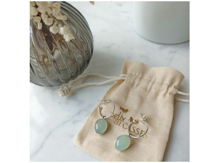 Boucles d'oreilles Ambre