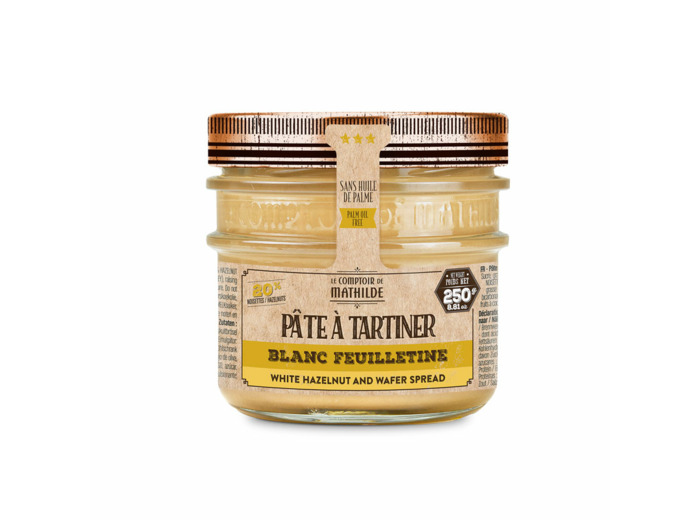 Pâte à Tartiner Blanc Noisette Feuilletine 250g