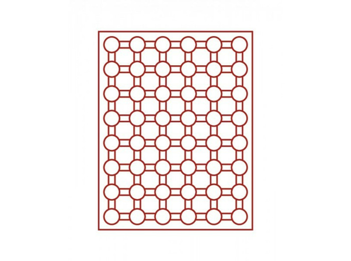 MEDAILLIER 48 COMPARTIMENTS ROND pour CAPS JUSQU A 27 MM FUME 319906