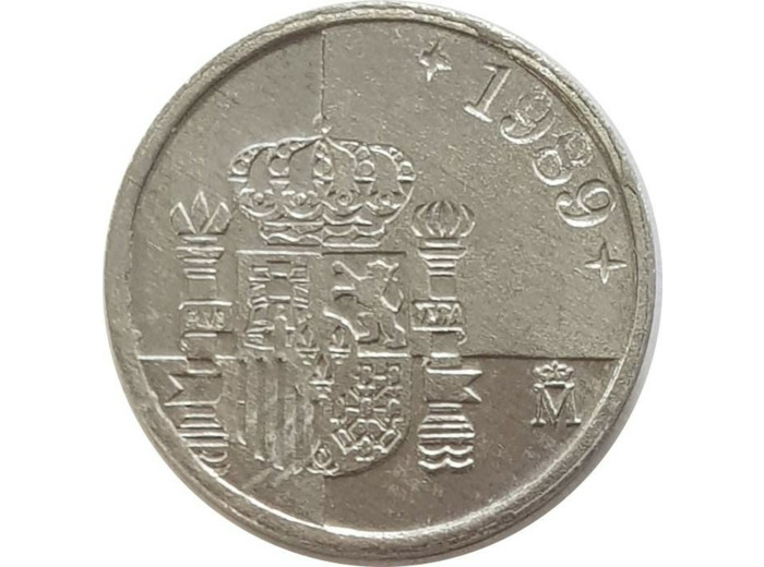 ESPAGNE 1 PESETA 1989 SUP/NC petit module
