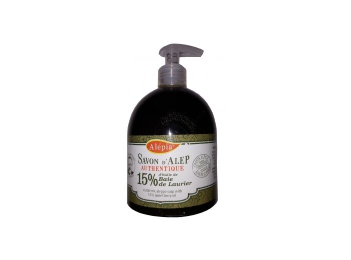Pouss savon d'Alep liquide authentique 15% Laurier 500ml