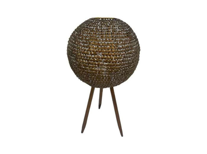 Lampe rayonnement doré sur pied 31x31x33cm