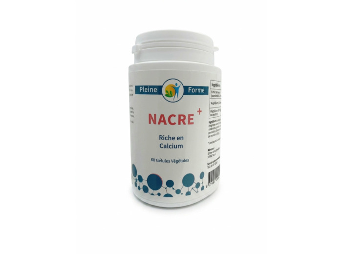 Nacre+ : Calcium naturel pour os, articulations & ongles | 60 gélules