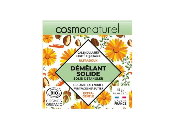 Demêlant solide calendula & karite 45g Cosmo Naturel