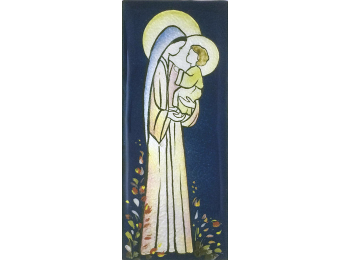 Notre Dame du dialogue 15,5X6,5cm - EMAUX DU LIBAN