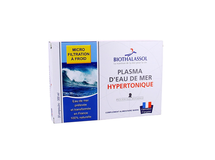 Plasma marin Hypertonique - 30 ampoules-Biothalassol