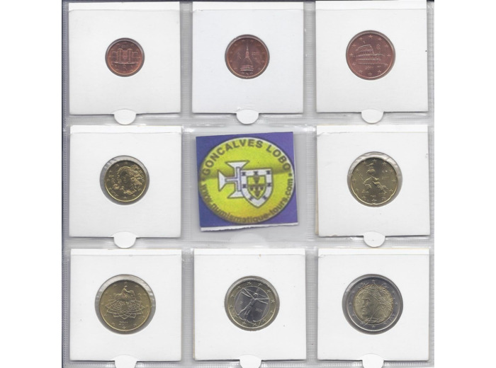 ITALIE 2011 SERIE 8 MONNAIES SUP-