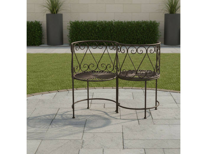Banc de jardin fer confident 105x53x85cm
