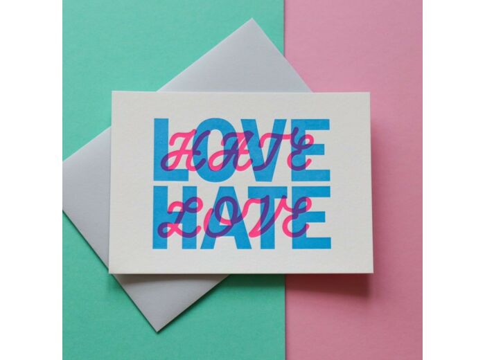 Pappus Editions - Carte Hate Love