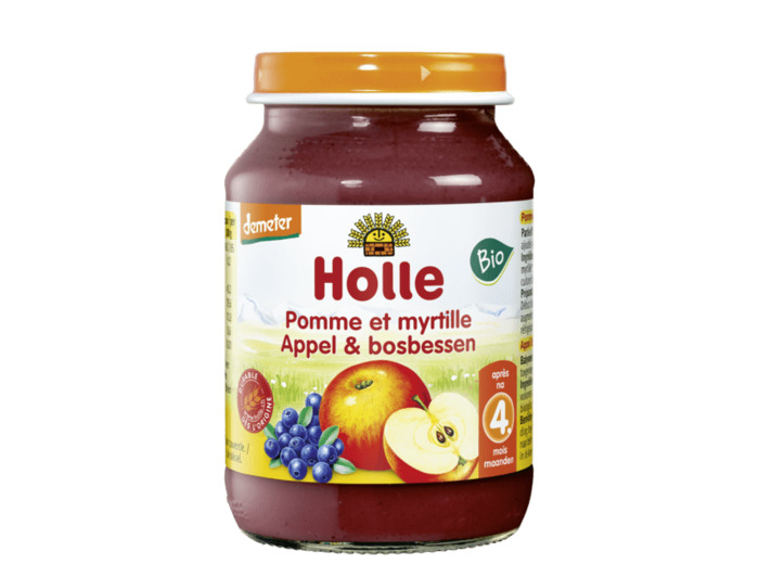Petit pot pomme myrtille-190g-Holle