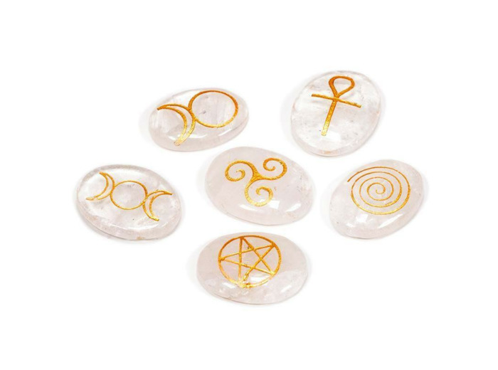 Pierres de pouvoir Wiccanes en cristal de roche