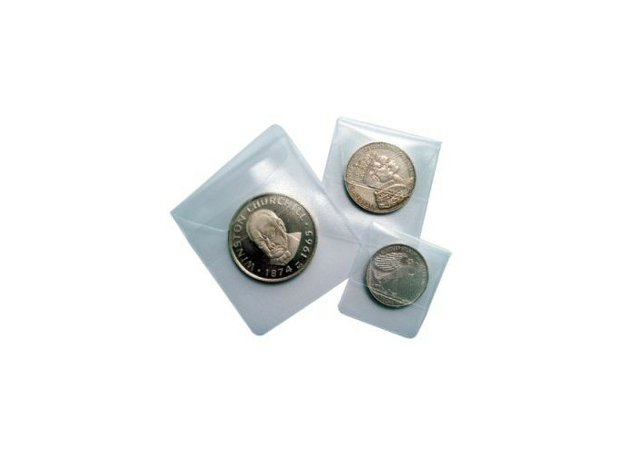 Sachets Individuels Pour Monnaies Par 50 en 65 x 65 mm (safe)
