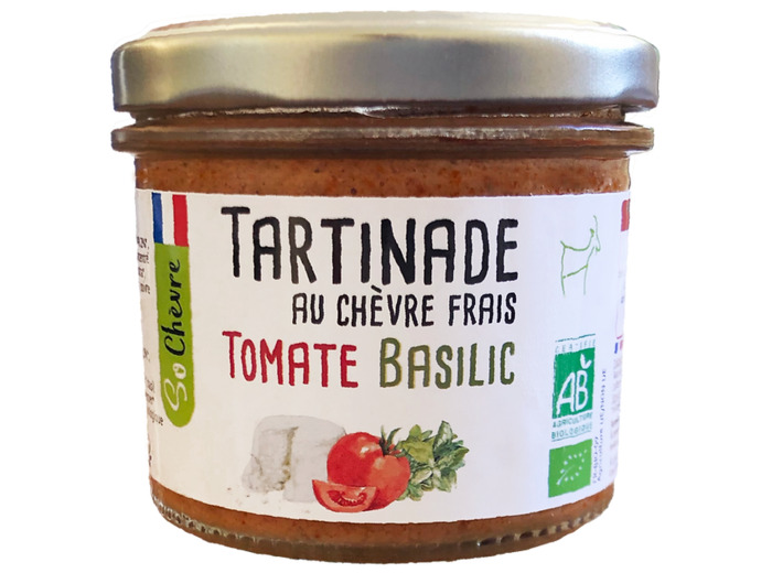 Tartinade au Chèvre Frais Tomate Basilic 90g