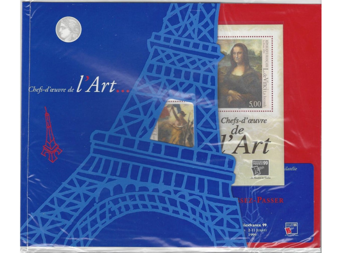 FRANCE 1999 Yvert 23 ENCART PHILEXFRANCE 99 TOUR EIFFEL