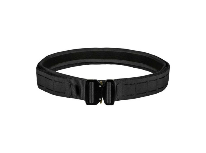 Ceinturon tactique MOLLE noir avec boucle type cobra et système duo fast