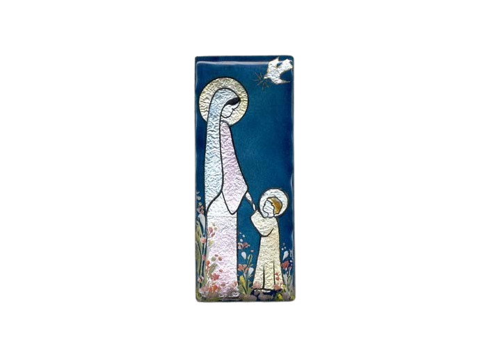 VIERGE au ST ESPRIT 12x5cm - EMAUX DU LIBAN