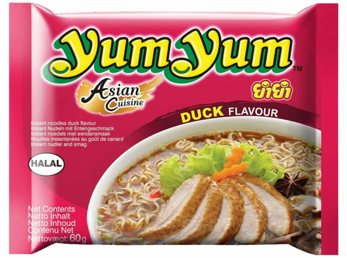 Soupe nouille canard YUM YUM 60g Thailande
