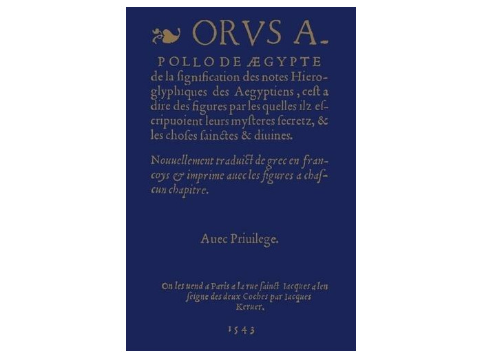 De la signification des notes hiéroglyphiques des Egyptiens