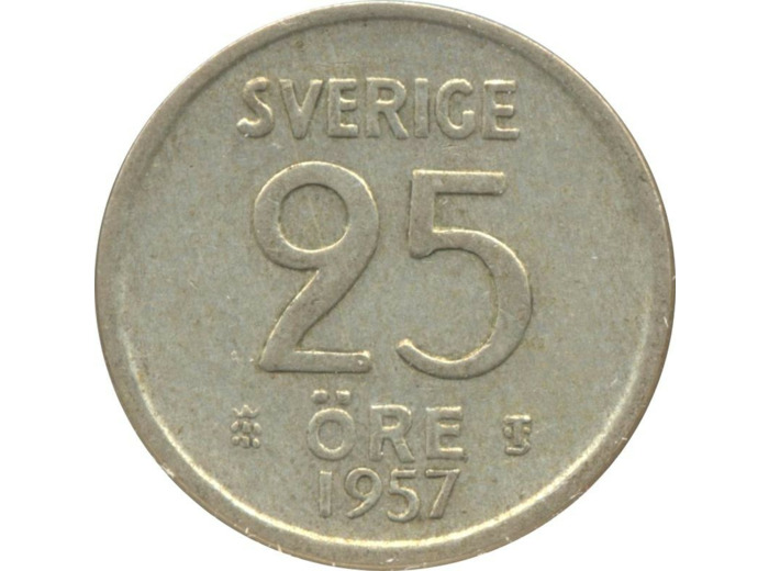 SUEDE 25 ORE 1957 TS TTB N2