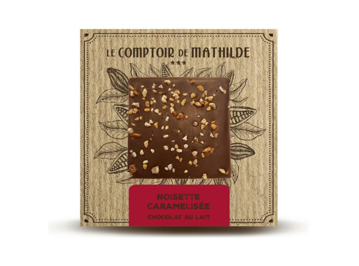 Tablette Noisettes Caramélisées - Chocolat lait - 80G