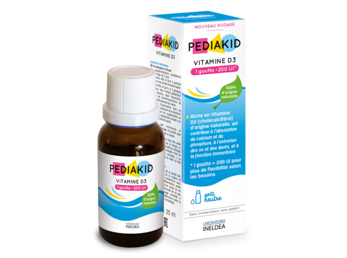 Vitamine D3-200Ui-20ml-Pediakid