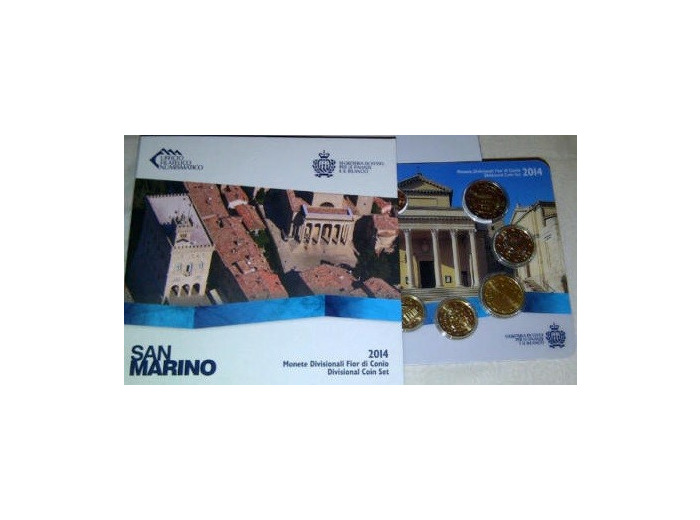 SAINT MARIN 2014 BU SERIE 8 MONNAIES