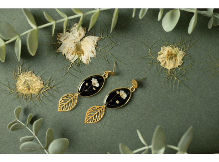 Boucles d'oreilles "Nuit d'automne"