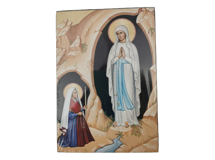 Icône plate 10,5*13,5cm- ND LOURDES