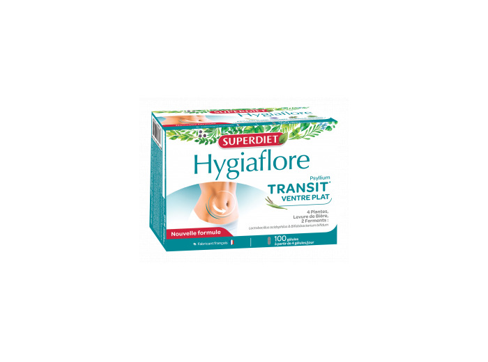 Hygiaflore Transit Ventre plat 100 gélules
