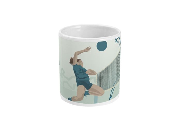 Tasse ou mug de volleyball "La volleyeuse" - Personnalisable