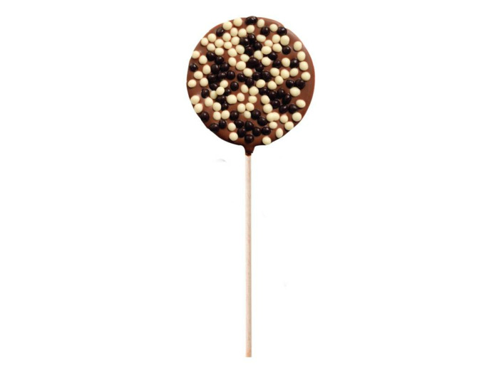 Sucette Chocolat Lait Perles Crispy - 50G