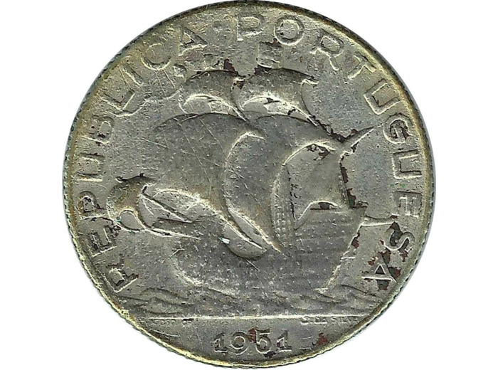 PORTUGAL 2.50 ESCUDOS 1951 TB+