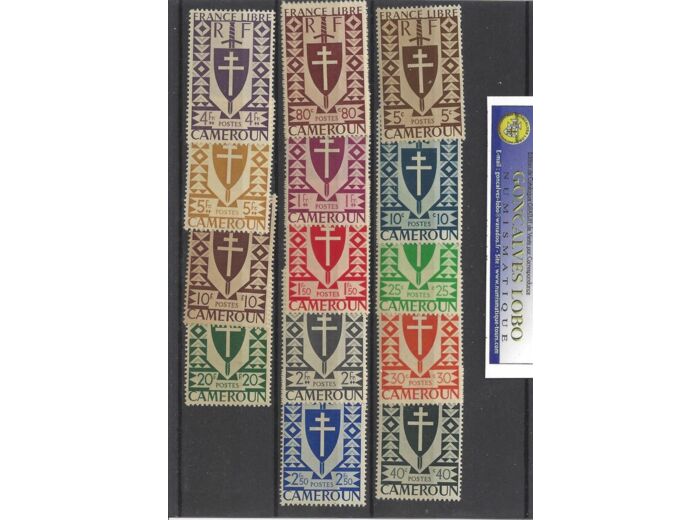 CAMEROUN 1941 Serie 14 Valeurs Yvert 249 à 262 NEUF