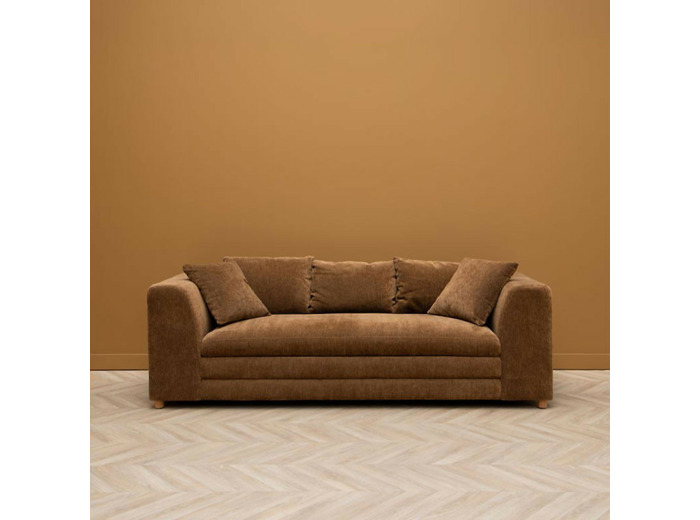 Canapé 3 places marron Castano 220x99x68cm