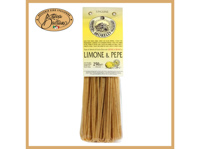 Pâtes au germe de blé au citron et poivre Linguine 250g