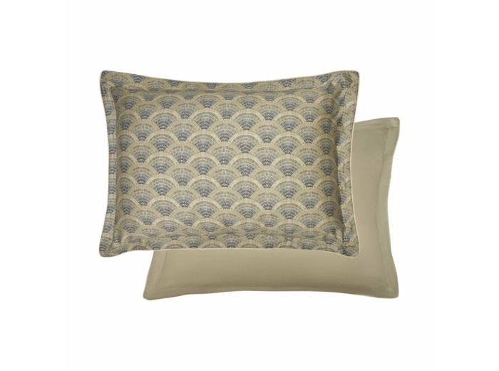 Taie d'oreiller ÉVENTAILS ARGILE Garnier Thiebaut